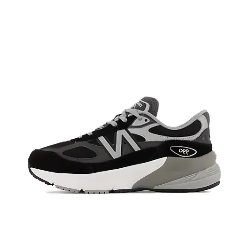 New Balance NB 990 V6 Детская беговая обувь Низкий топ Черный Серебряный Для школьного возраста