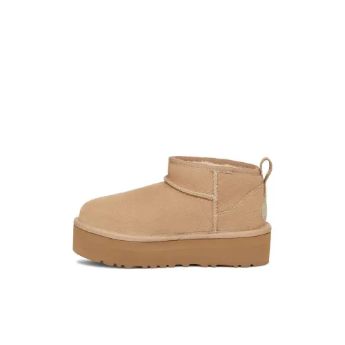UGG Детские утепленные сапоги Песочный Kids