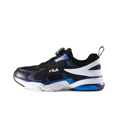 FILA KIDS VOLANTE 2 Противоскользящий устойчивый к истиранию низкий топ детская беговая обувь черный белый для подростков