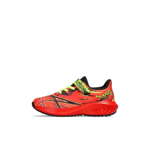 Asics Noosa Tri 15 Pre Low Топ Детские беговые кроссовки Красный черный для детей 3-7 лет