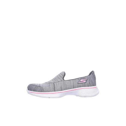 Skechers Go Walk 4 Kids Lifestyle Shoes Серый Розовый Детский