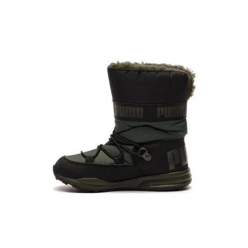 PUMA Trinomic Boot Детские зимние сапоги Зелёно-чёрный Pre School