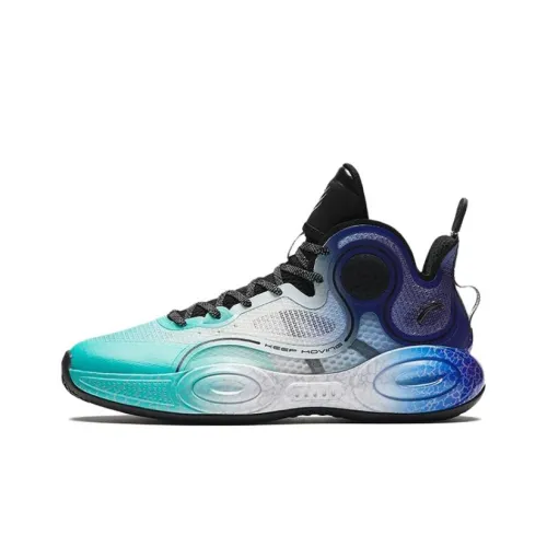 Antakids Амортизация Износостойкие Высокие Детские Баскетбольные Кроссовки Зеленый Синий Черный Подростки