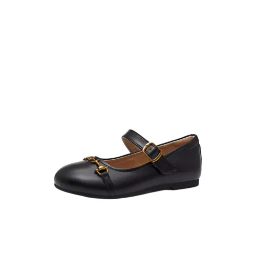 Hush Puppies Детская кожаная обувь Low Top Черный Kids