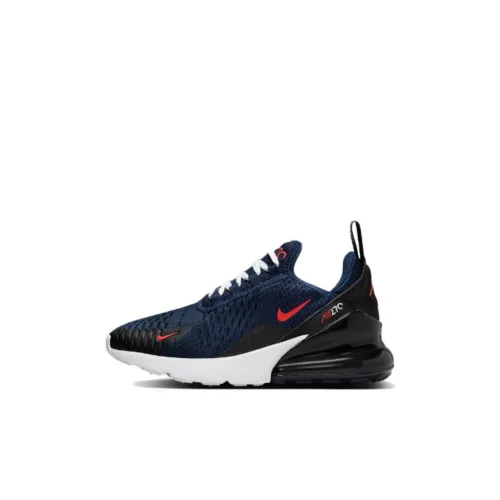 Nike Air Max 270 Детская беговая обувь Низкий топ Темно-синий Kids