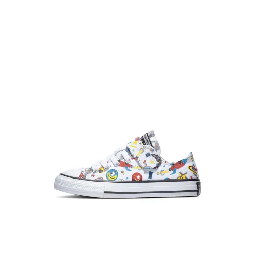 Converse Chuck Taylor All Star Low Топ Kids Кеды Белый Синий Дети Возраст 3-7 Лет