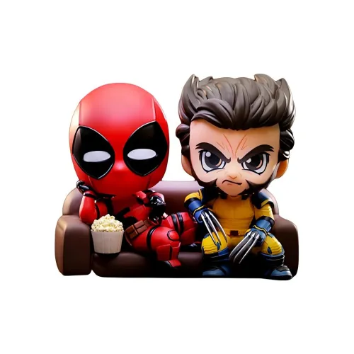 Hot Toys Дэдпул И Росомаха COSBABYS Мини-Коллекционные Куклы Фигурки в стиле Chibi