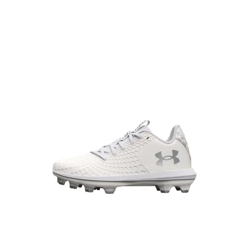Under Armour Glyde 2 Slip-Resistant Abrasion-Resistant Low Top Детские Тренировочные Кроссовки Белые Детские