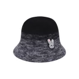 100% шерсть кролика, черный градиент