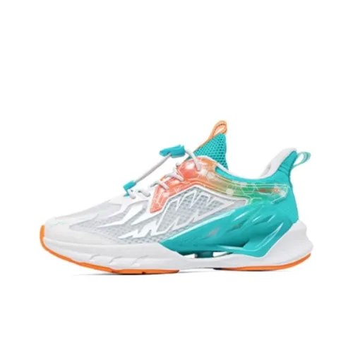 361°KIDS Амортизация Износостойкий Низкий Топ Детская Беговая Обувь Белый Зеленый Электрический Оранжевый Подростки