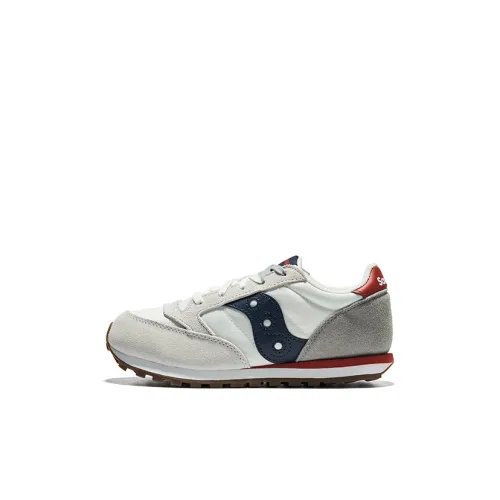 Saucony Jazz Original Детская беговая обувь Низкий топ Серый Синий Красный Kids