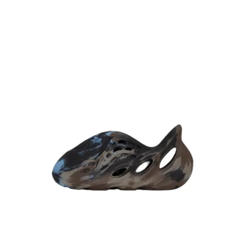 Adidas Originals Yeezy Foam Runner Противоскользящие Амортизирующие и Дышащие Детские Сандалии Коричнево-Синий Для Детского Садика