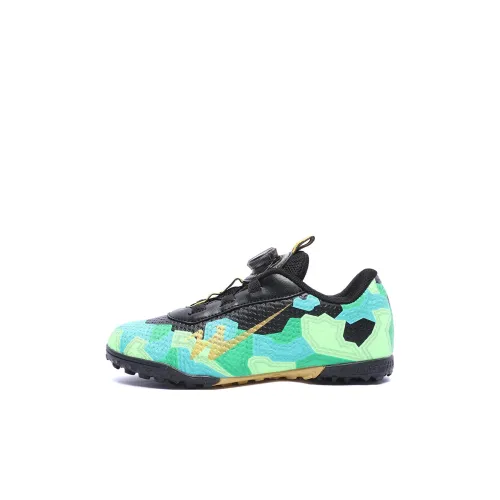 Binary Slip-resistant Anti KICK Амортизация Устойчивый к истиранию Дышащий Низкий Топ Детские футбольные бутсы Черный Зеленый Kids