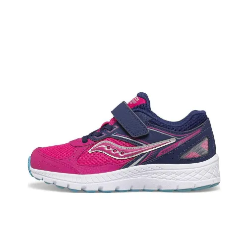 Saucony Cohesion 14 Slip-Resistant Shock Absorbers Kids Lifestyle Shoes Pink Blue Teenagers Сaucony Cohesion 14 Противоскользящие амортизаторы Kids Lifestyle Shoes Розовый Синий Подростки