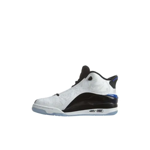 Джордан Dub Zero Амортизация Износостойкий MID Топ Детские Баскетбольные Кроссовки Белый Черный Для детей 3-7 лет