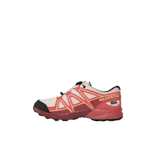 SALOMON Speedcross CSWP Junior Амортизация Износостойкий Низкий Топ Детская Туристическая Обувь Апельсин Детский