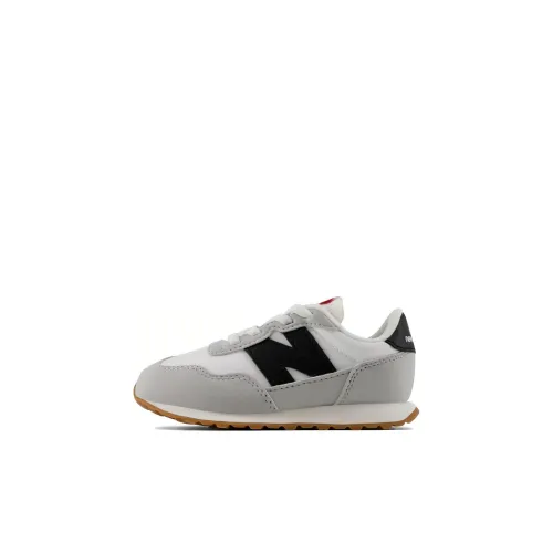 New Balance NB 237 Амортизация Износостойкий Низкий Топ Обувь для малышей Серый Белый Infant And Toddler