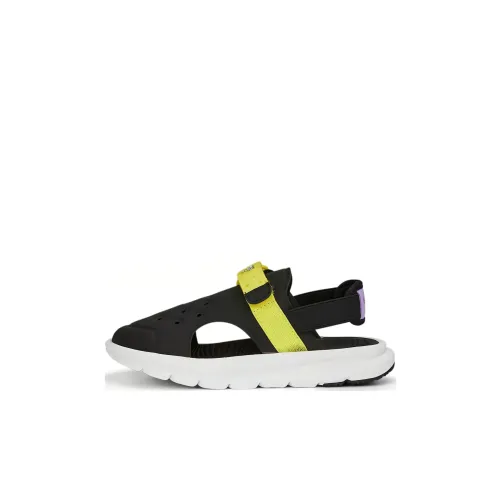 SPONGEBOB SQUAREPANTS X PUMA Ps Evolve Амортизация Износостойкие Детские Сандалии Черно-желтые