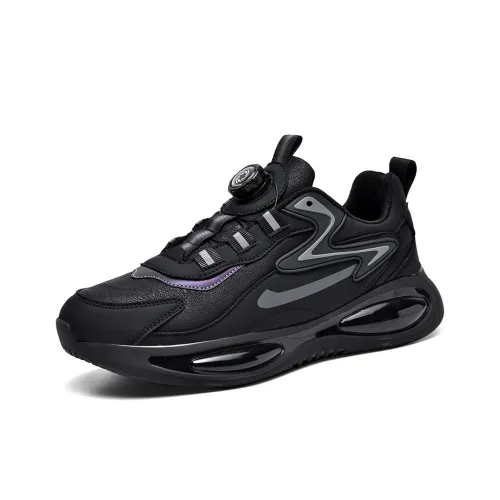 TONYBEAR Устойчивые к истиранию Низкие Топ Кроссовки для бега Мужские Черные