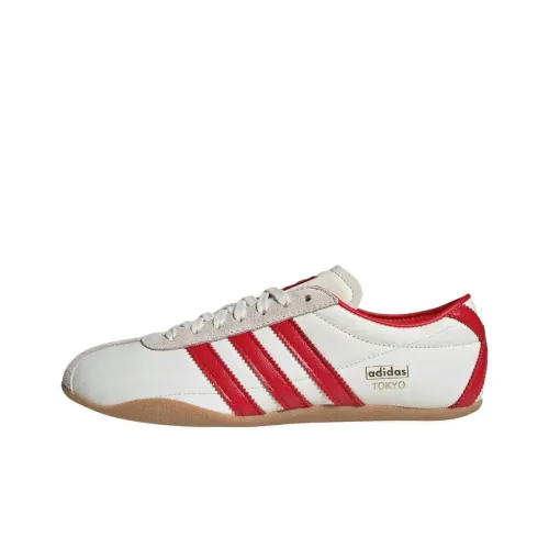 Adidas Originals Slip Resistant Abrasion Resistant Низкий Топ Повседневная Обувь Унисекс Белый Красный