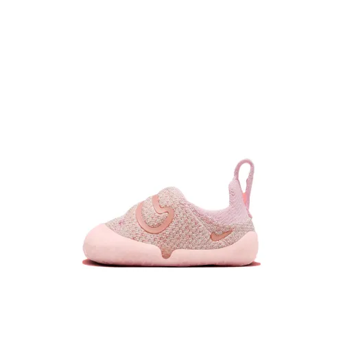 Nike Swoosh 1 Slip Resistant Abrasion Resistant Низкий Топ Обувь для малышей Розовый Infant And Toddler