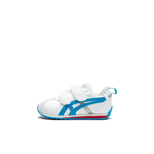 Asics Cotla Anti KICK Дышащая Устойчивая к истиранию Низкий Топ Обувь для малышей Белый Синий Красный Младенец И Малыш