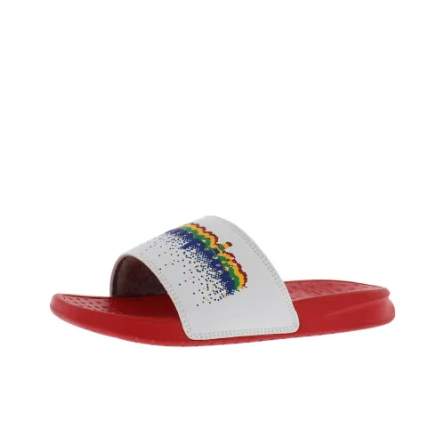 Чемпион Супер Slide Flury Износостойкие Дышащие Детские Домашние Тапочки Красно-белые Подростки