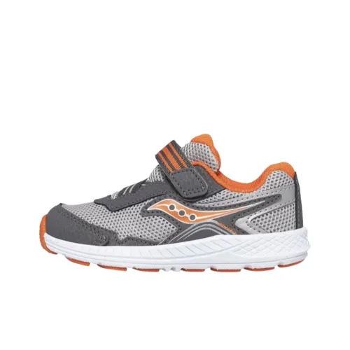 Saucony Ride 10 Детская беговая обувь Низкий топ Серый Оранжевый Школьный возраст