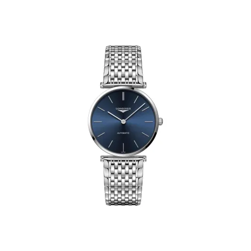 LONGINES Jialan Collection Автоматический Механический Механизм Мужские Часы 36 мм Синий Циферблат