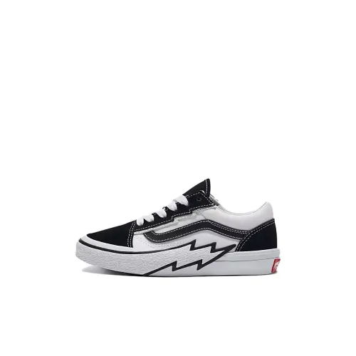 Vans Old Skool Collection Детские Скейтбординги Низкие Топы Черные Kids