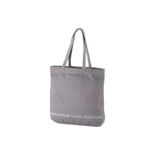LOUIS VUITTON Хлопок Тоут Сумка Сумка для покупок Сумка Сумка через плечо Женская Серый