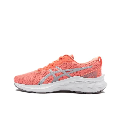 Asics Novablast 2 Rebound Дышащий Поддержка Низкий Топ Детская Беговая Обувь Оранжевый Красный