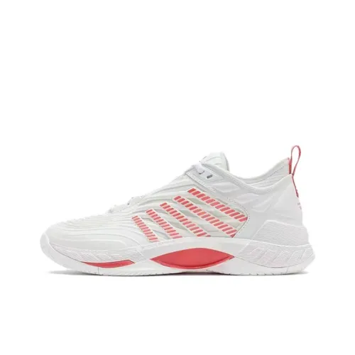 KSWISS Противоскользящие Износостойкие Дышащие Низкие Кроссовки для тенниса Мужские Белые и Красные