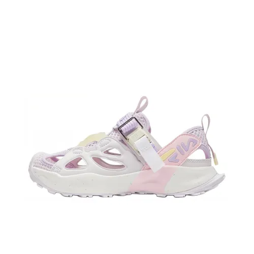 FILA KIDS Promenade противоскользящие устойчивые к истиранию детские сандалии розового и фиолетового цвета