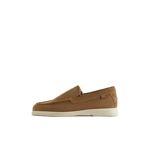 ZARA Детская кожаная обувь Low Top Коричневый Kids