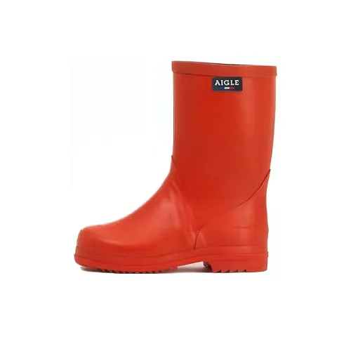 AIGLE Детские резиновые сапоги красного цвета Kids