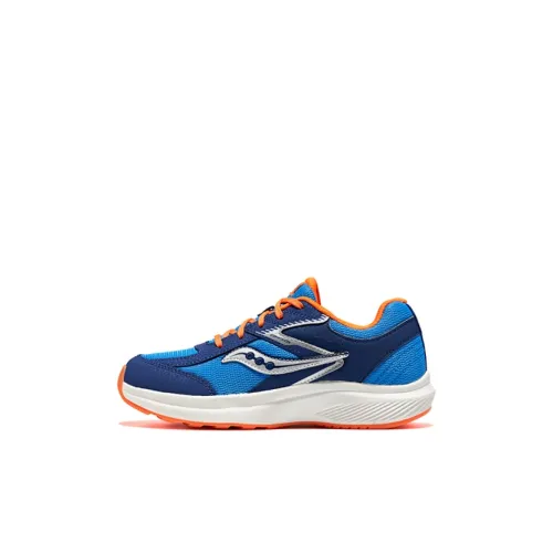 Saucony Cohesion KDZ Polymer Детская беговая обувь Низкий топ Синий Оранжевый Kids