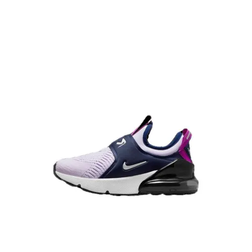 Nike Air Max 270 Детская беговая обувь Низкий топ Черный Фиолетовый Для дошкольников