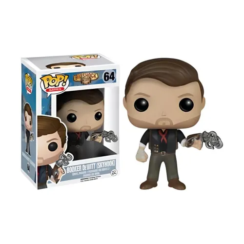 Funko POP! Collection Games Bioshock Booker Dewitt с Skyhook Чиби Фигурки