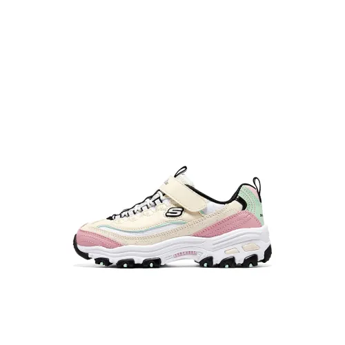 SKECHERS GIRLS Повседневная обувь Бежевый Белый Розовый Детский