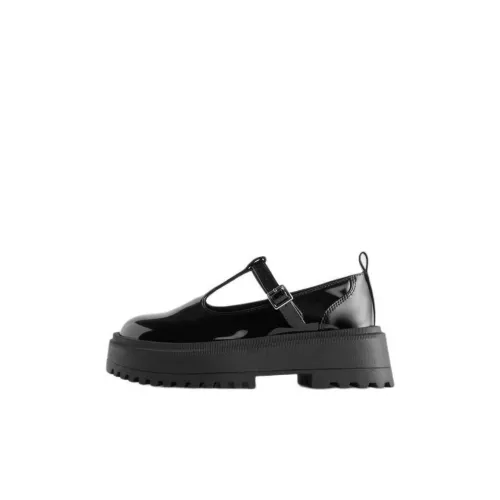 ZARA Детская кожаная обувь Low Top Черный Kids