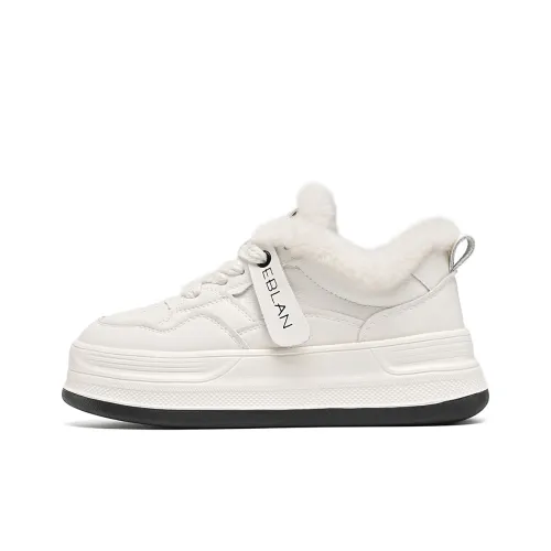 EBLAN Низкие кроссовки для скейтбординга женские бежево-черные