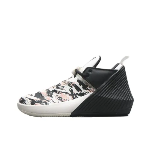 Джордан Why Not Zer0,1 Амортизация Износостойкий MID Топ Детские Баскетбольные Кроссовки Черно-белые Подростки