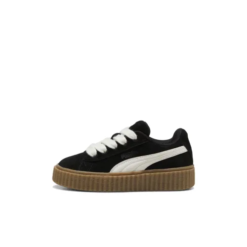 PUMA Creeper Phatty Детские Скейтбординги Низкий Топ Черно-белая панда Для дошкольников