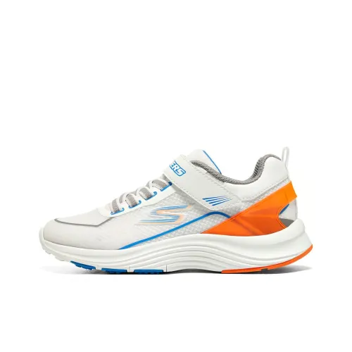 Беговые кроссовки Skechers Kids Low Top Белый Оранжевый для школьников