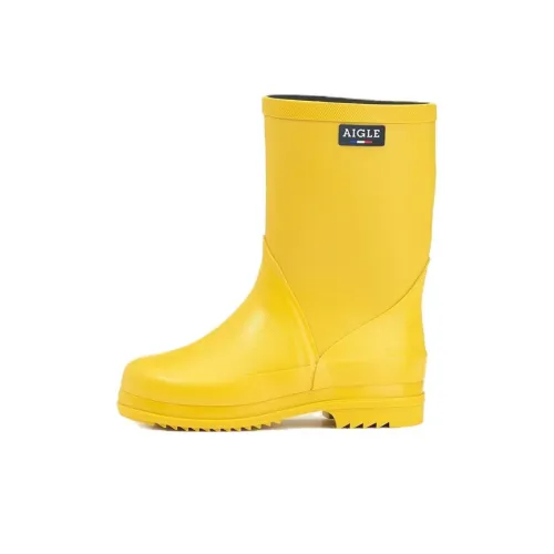 AIGLE Slip-resistant Abrasion-resistant Waterproof Crew Детские ботинки Lemon Детский