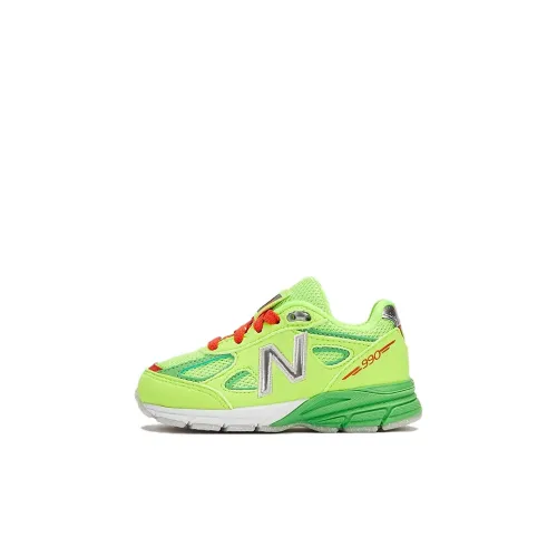 DTLR x New Balance NB 990 V4 Low Топ Обувь для малышей Зеленый Infant And Toddler