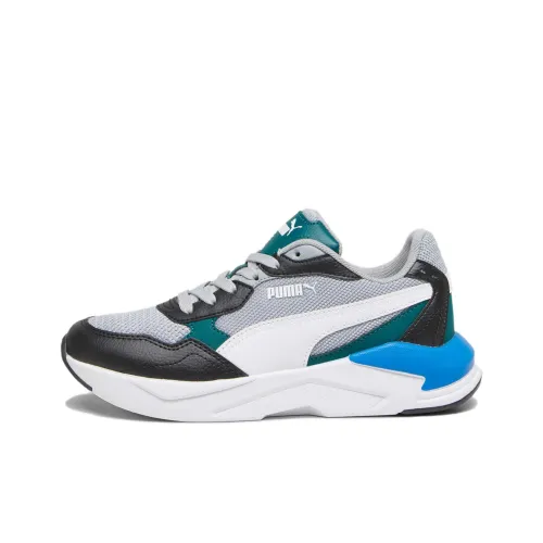 PUMA X Ray Speed Повседневная детская обувь Низкий топ Черный Серый Зеленый Школьный возраст