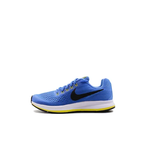 Nike Pegasus 34 Детская беговая обувь Низкий топ Синий Черный Желтый Kids