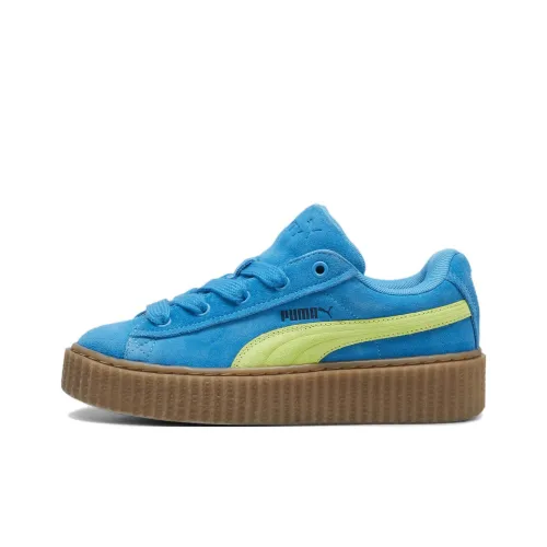 FENTY x PUMA Rihanna Fenty Creeper Phatty Устойчивый к истиранию низкий топ для скейтбординга для подростков синий и зеленый